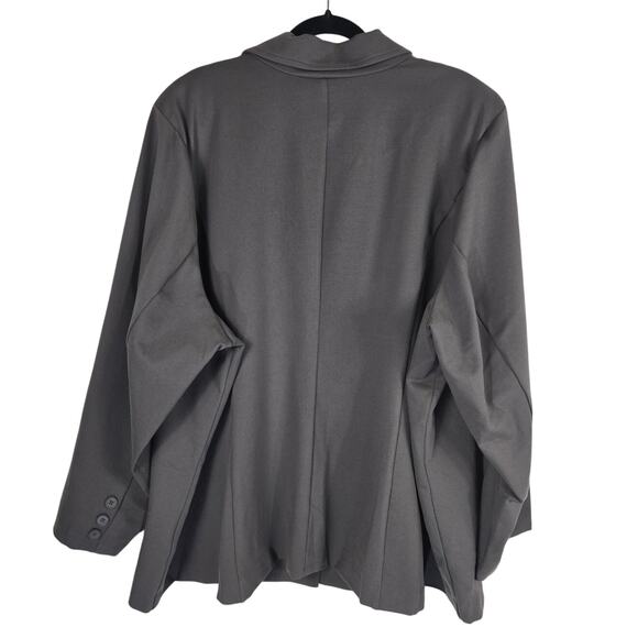 Torrid Gray Women's Work Business Lined Blazer Jacket 6 - 6X - Picture 2 of 4